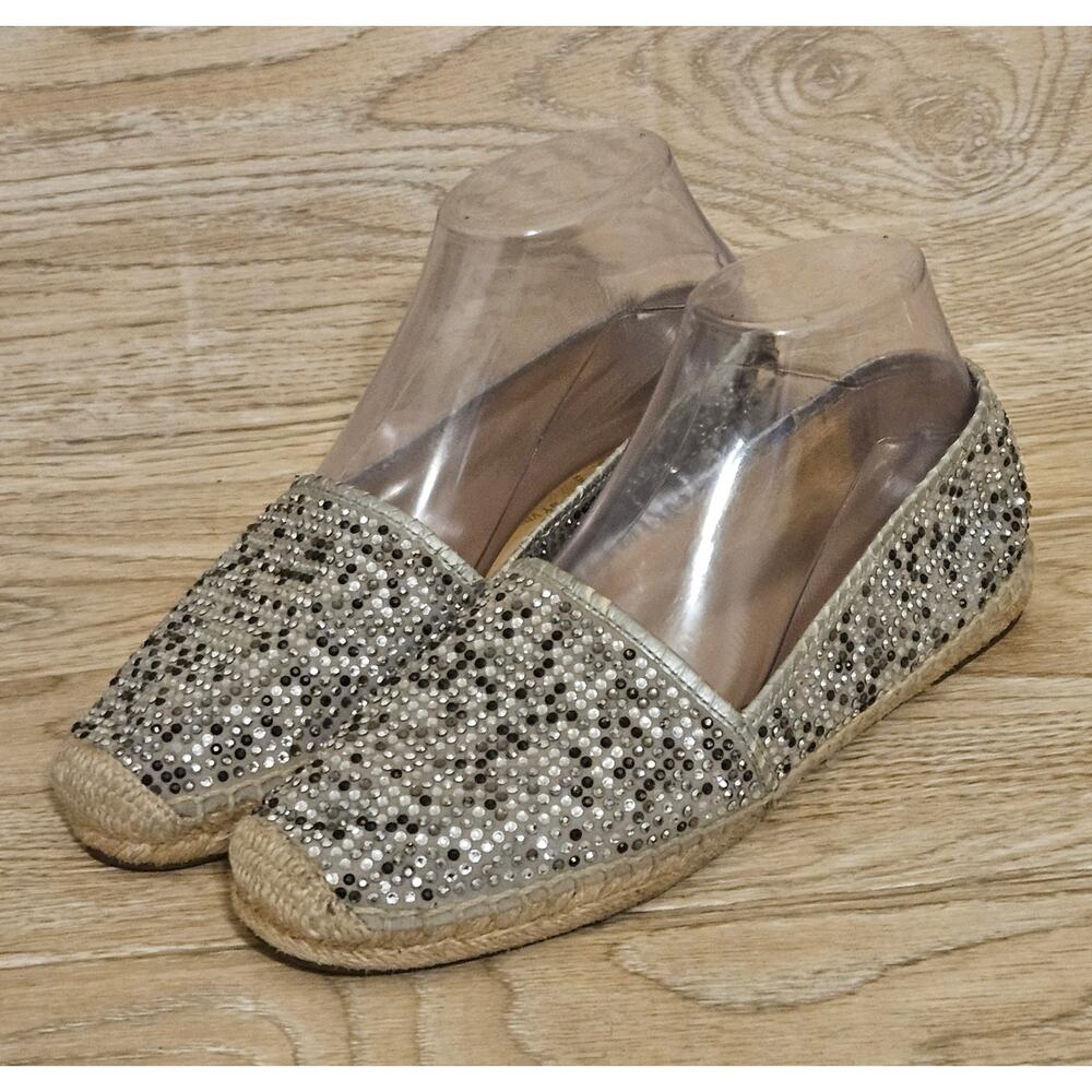 Vince Camuto Silver Studded Flats